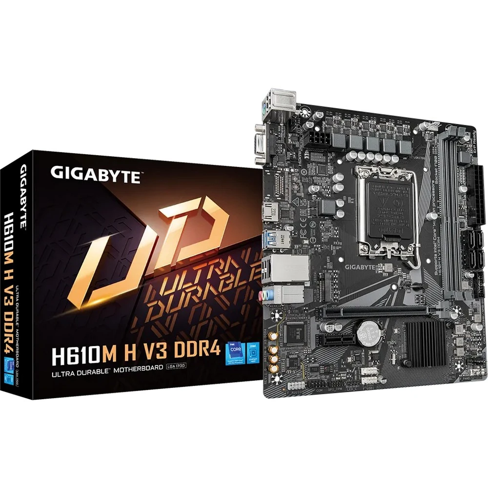 Материнская плата Gigabyte H610M H V3 DDR4, LGA1700 — 5
