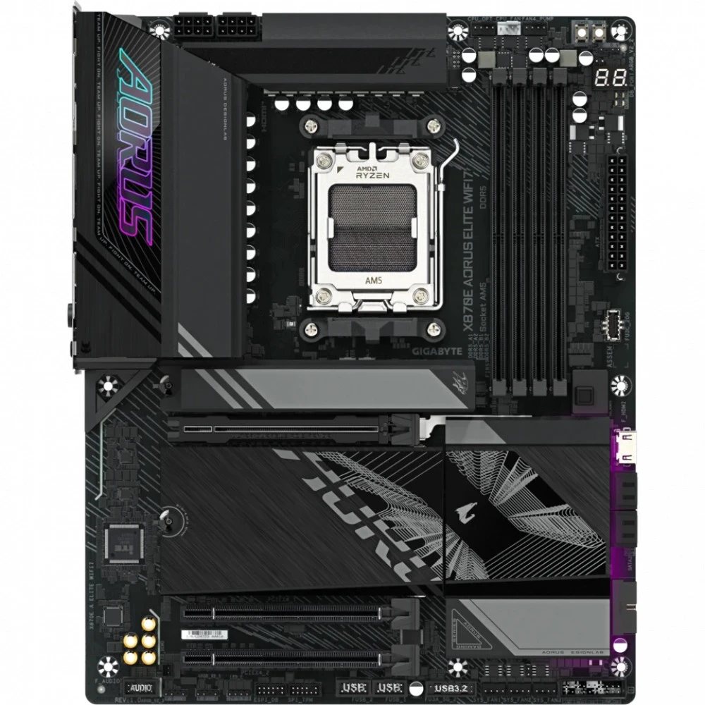 Материнская плата Gigabyte X870E Aorus Elite WiFi7 (REV1.2), AM5