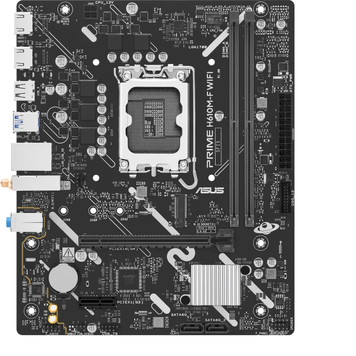 Материнская плата ASUS Prime H610M-F WiFi, LGA1700