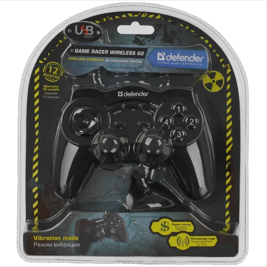 Геймпад Defender Game Racer Wireless G2, 12 кнопок — 5
