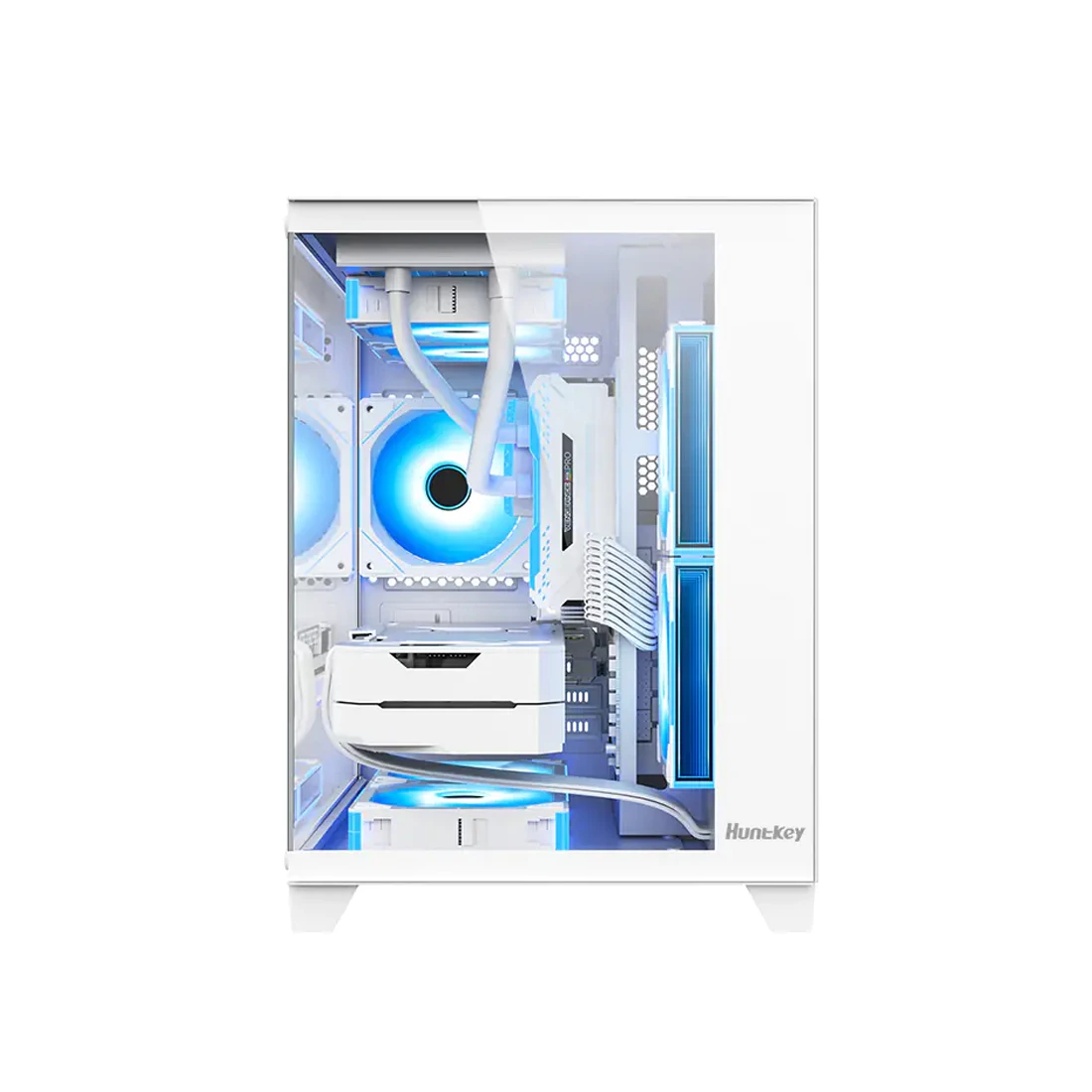 Корпус Huntkey S900, Micro ATX/Mini-ITX, ARGB, белый — 3