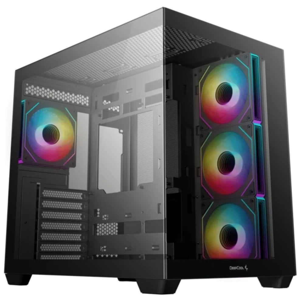 Корпус Deepcool CG530 4F, ATX/Micro ATX, 4x120мм ARGB, черный — 3