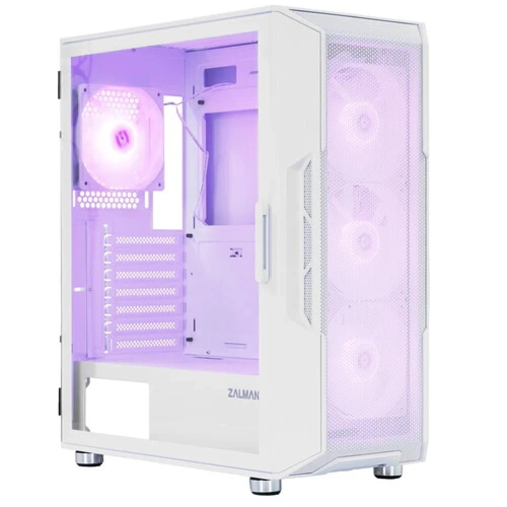 Корпус Zalman i3 NEO ARGB, Mid-Tower, ATX/M-ATX, 4x12см ARGB, белый — 4