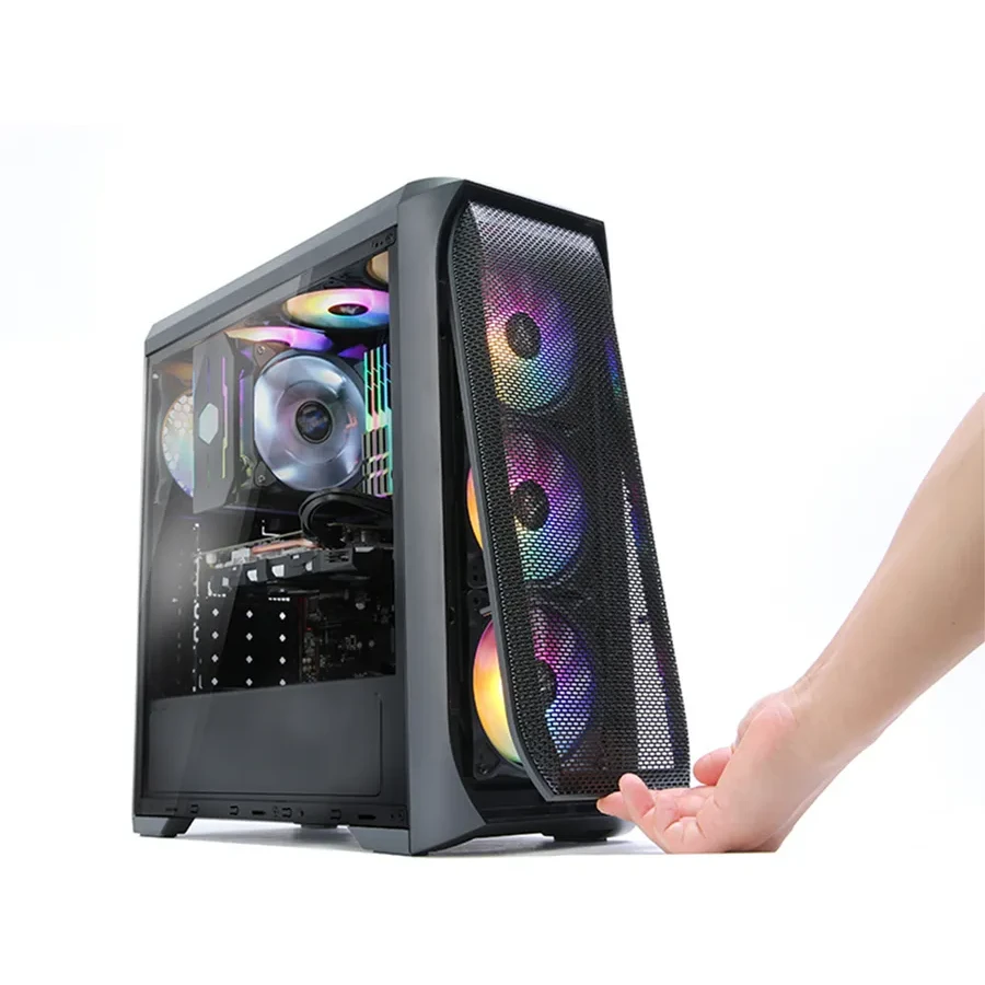 Корпус Zalman N5 MF, Mid Tower, ATX/mATX, 4x12см RGB, черный — 2
