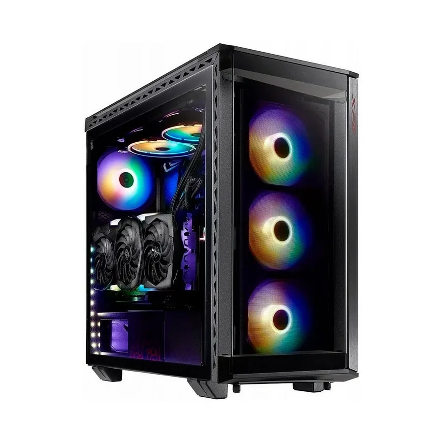 Корпус XPG Battlecruiser, Mid Tower, E-ATX/ATX, 4x12см ARGB, черный