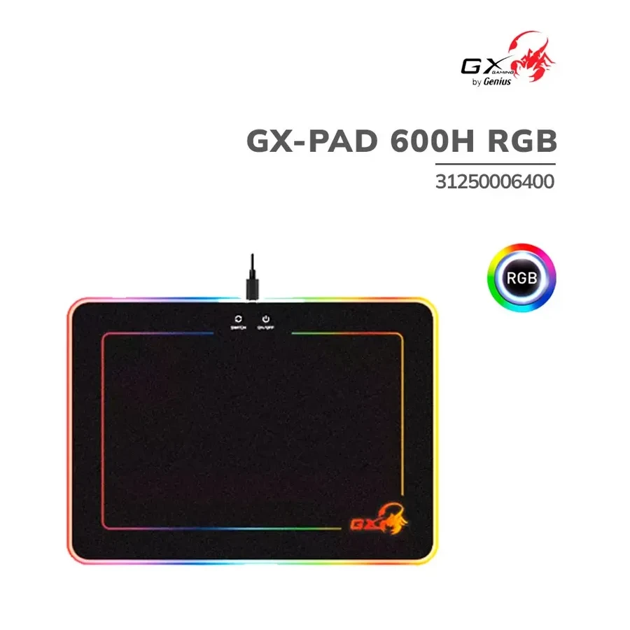 Коврик для мыши Genius GX-Pad 600H RGB, USB — 3