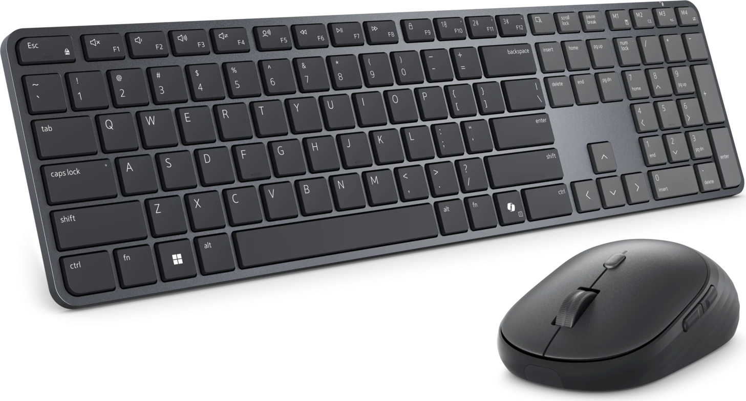 Клавиатура Dell Pro 7 Slim KM726, Graphite, USB + мышь