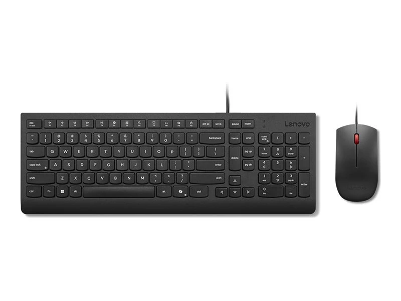 Комплект клавиатуры и мыши Lenovo Essential Wired Keyboard and Mouse Combo AI Russian / Cyrillic w/c