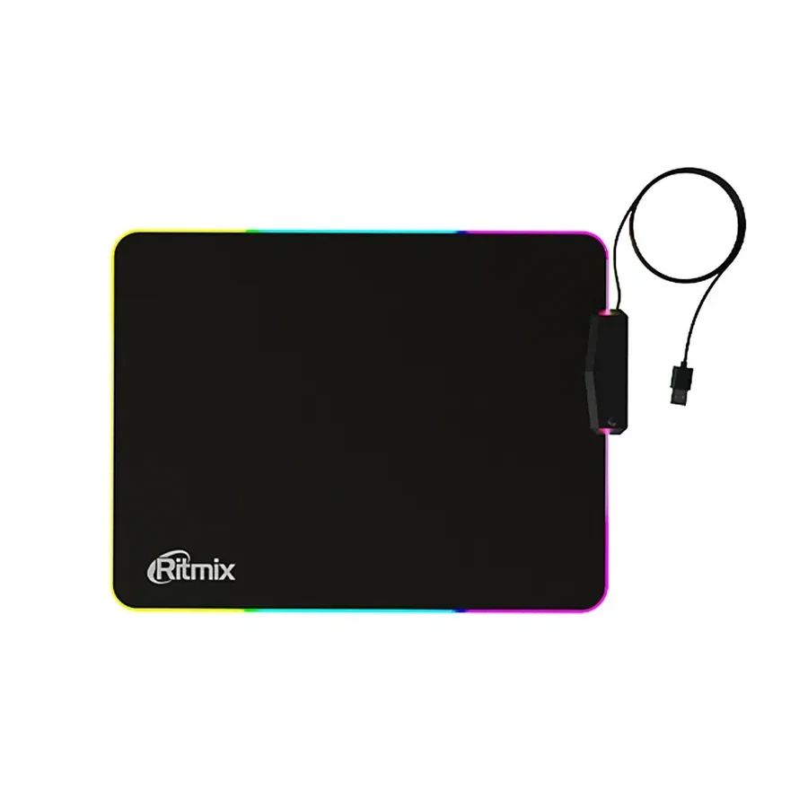 Коврик для мыши Ritmix MPD-440, 400x300, USB hub, RGB