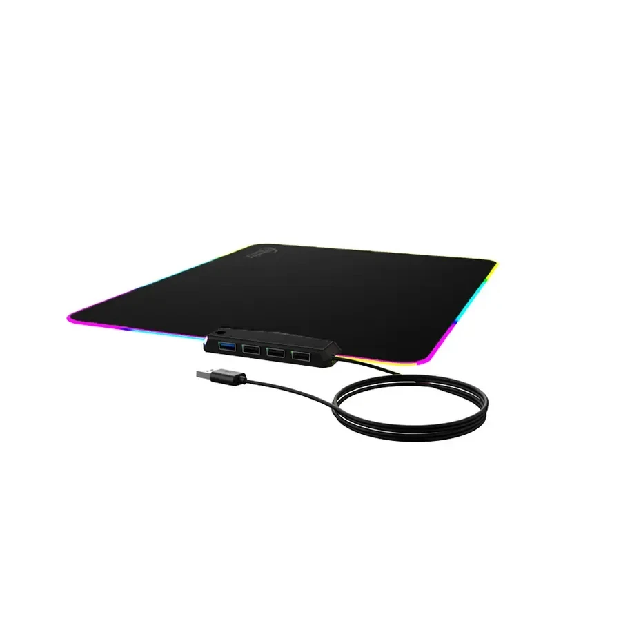 Коврик для мыши Ritmix MPD-440, 400x300, USB hub, RGB — 2