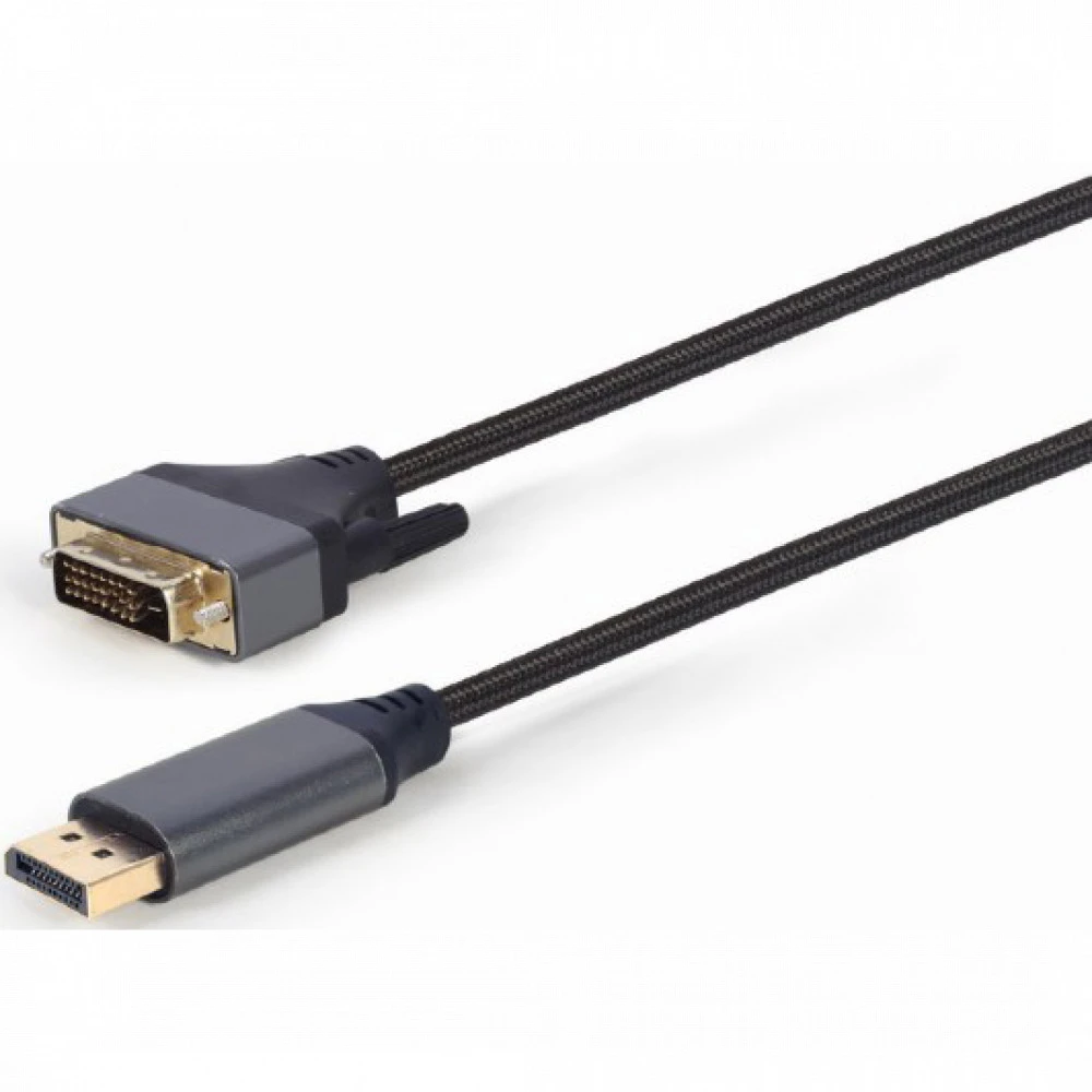 Кабель SVGA, DisplayPort to DVI, 1.8m, Cablexpert CC-DPM-DVIM-4K-6 — 2