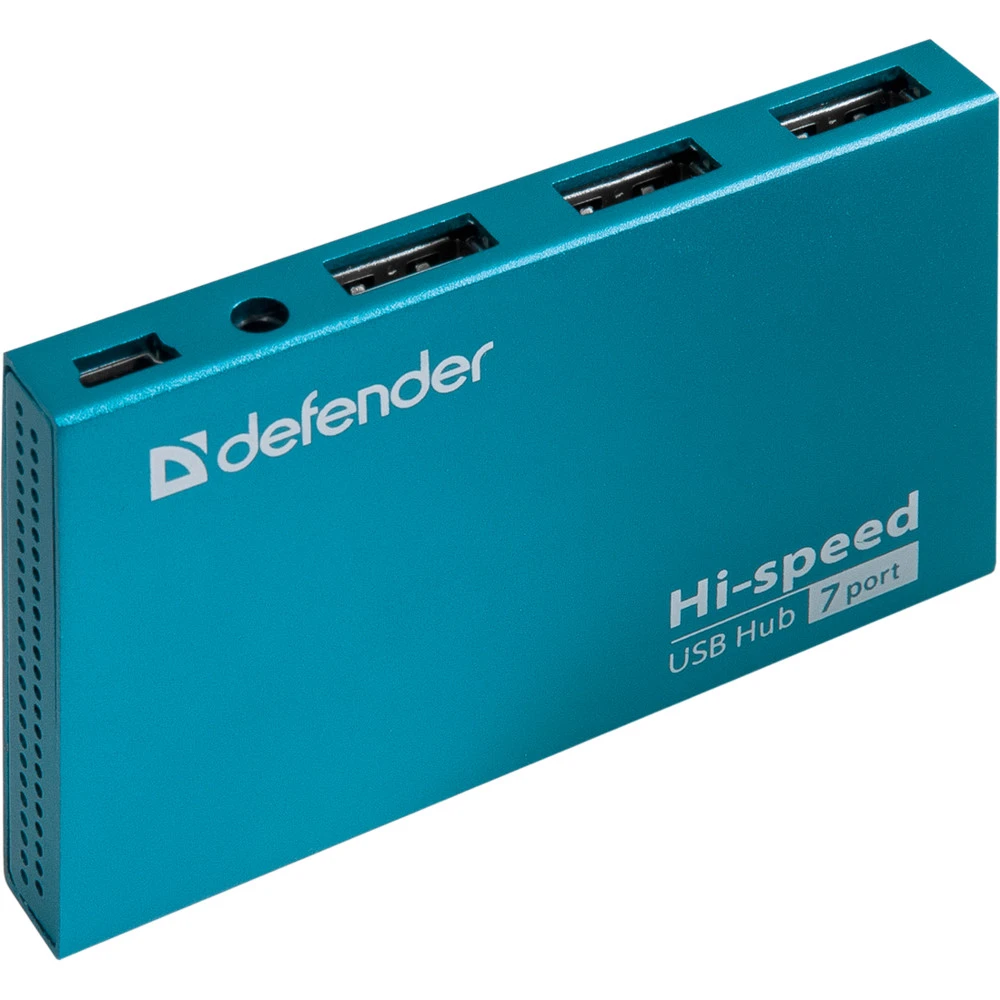 USB-хаб USB HUB 7-port USB 2.0 Defender Septima Slim, Blue