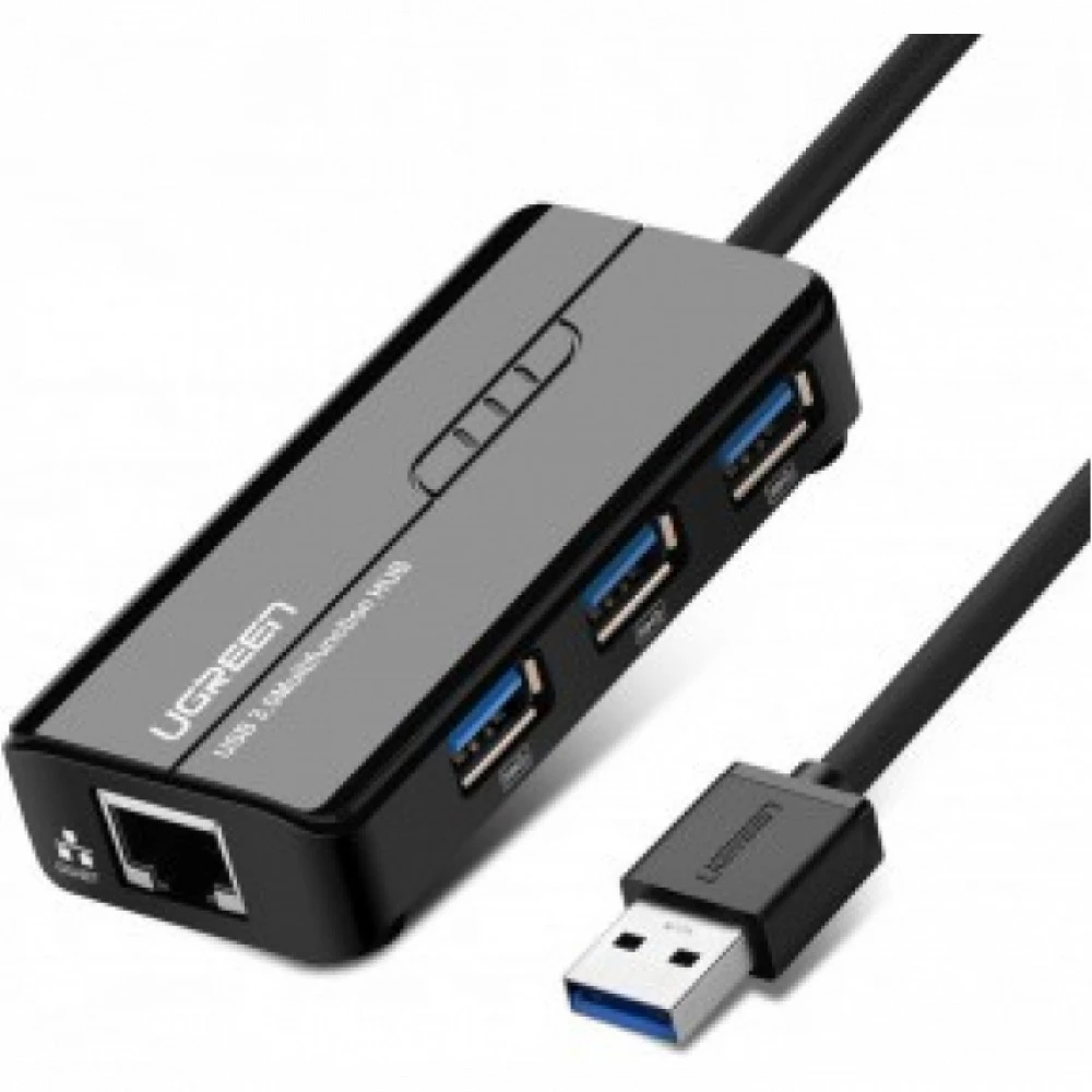 USB-хаб USB HUB 3-port USB 3.0 Ugreen 20265, Black