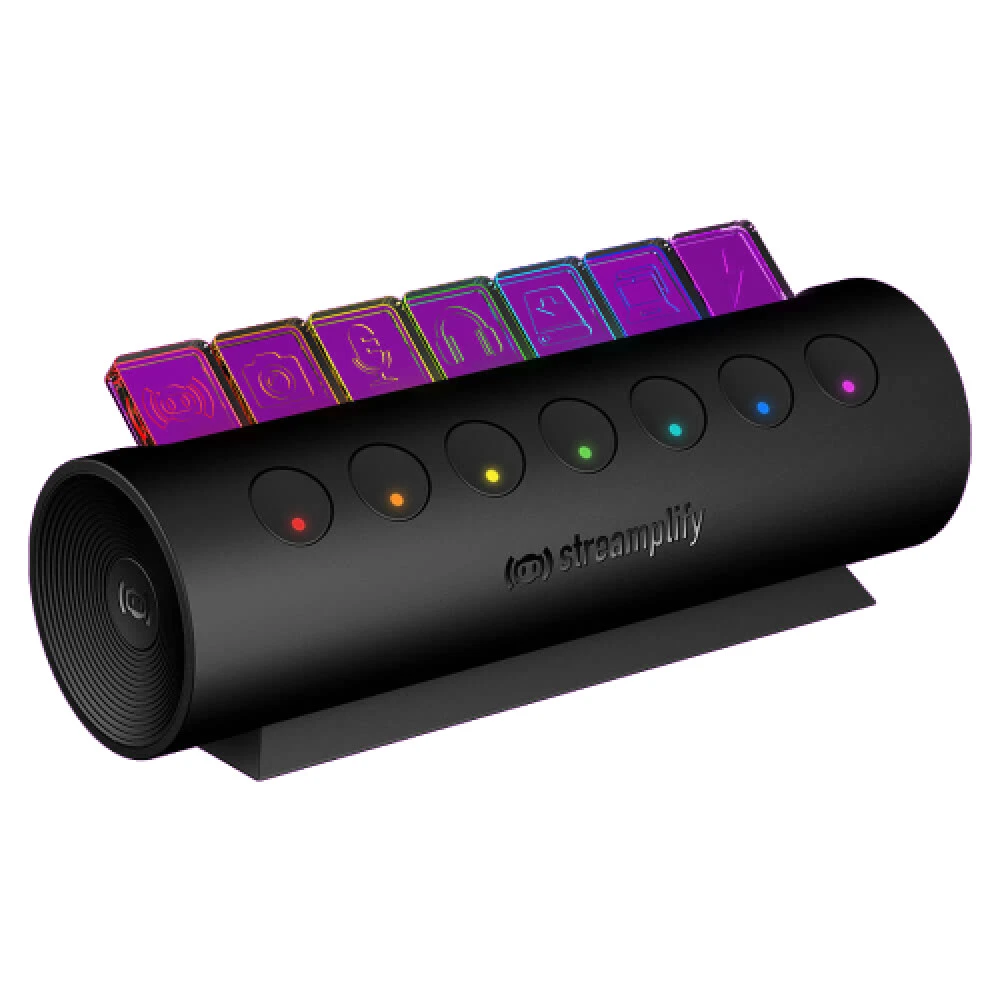 USB-хаб USB HUB 6-port USB 3.0 + 2 A Streamplify HUB CTRL 7, Black