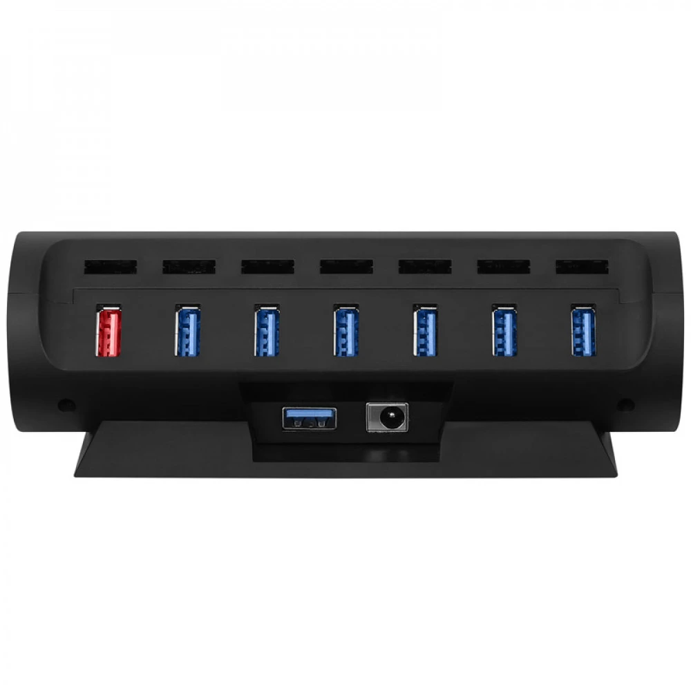 USB-хаб USB HUB 6-port USB 3.0 + 2 A Streamplify HUB CTRL 7, Black — 2