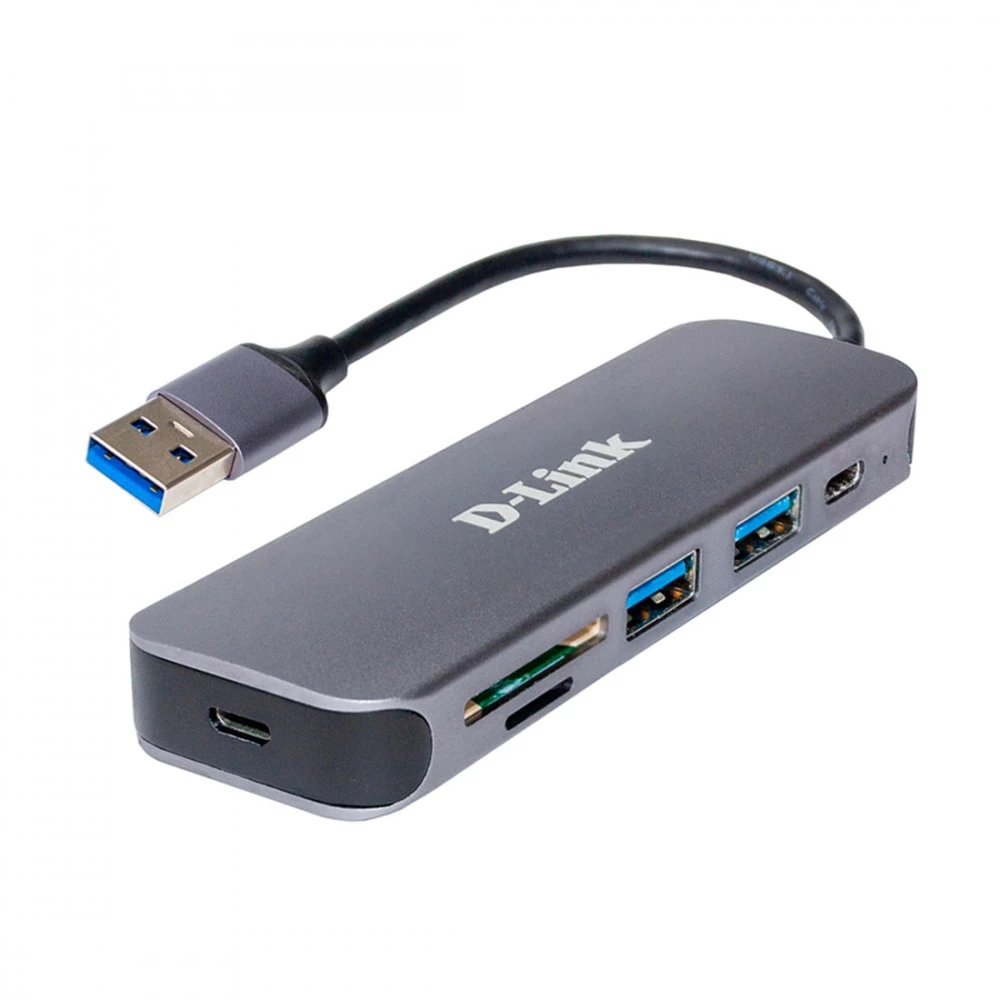 USB-хаб USB HUB 2-port USB 3.0 D-Link DUB-1325, Black
