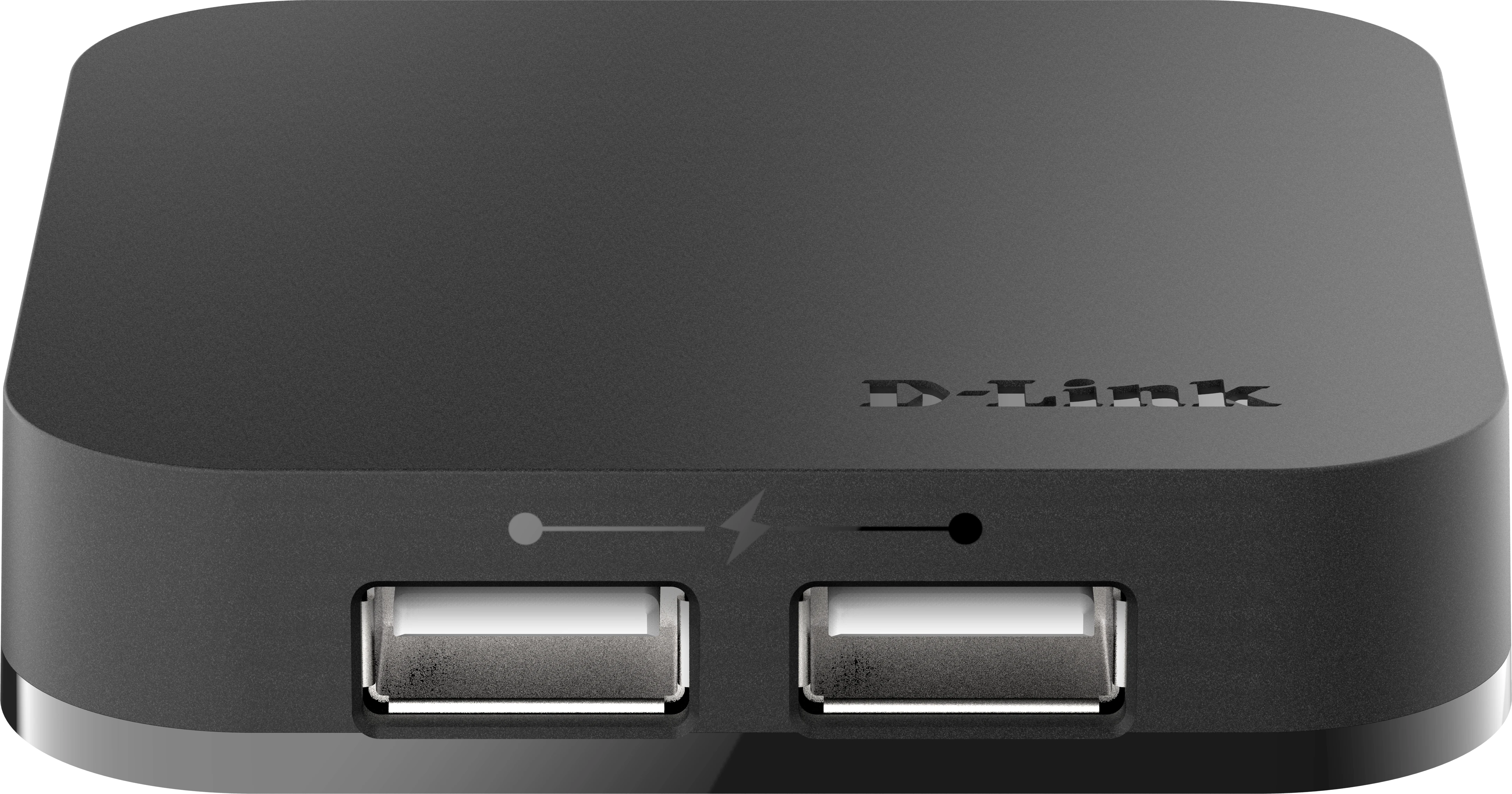 USB-хаб USB HUB 4-port USB 2.0 D-Link DUB-H4, Black