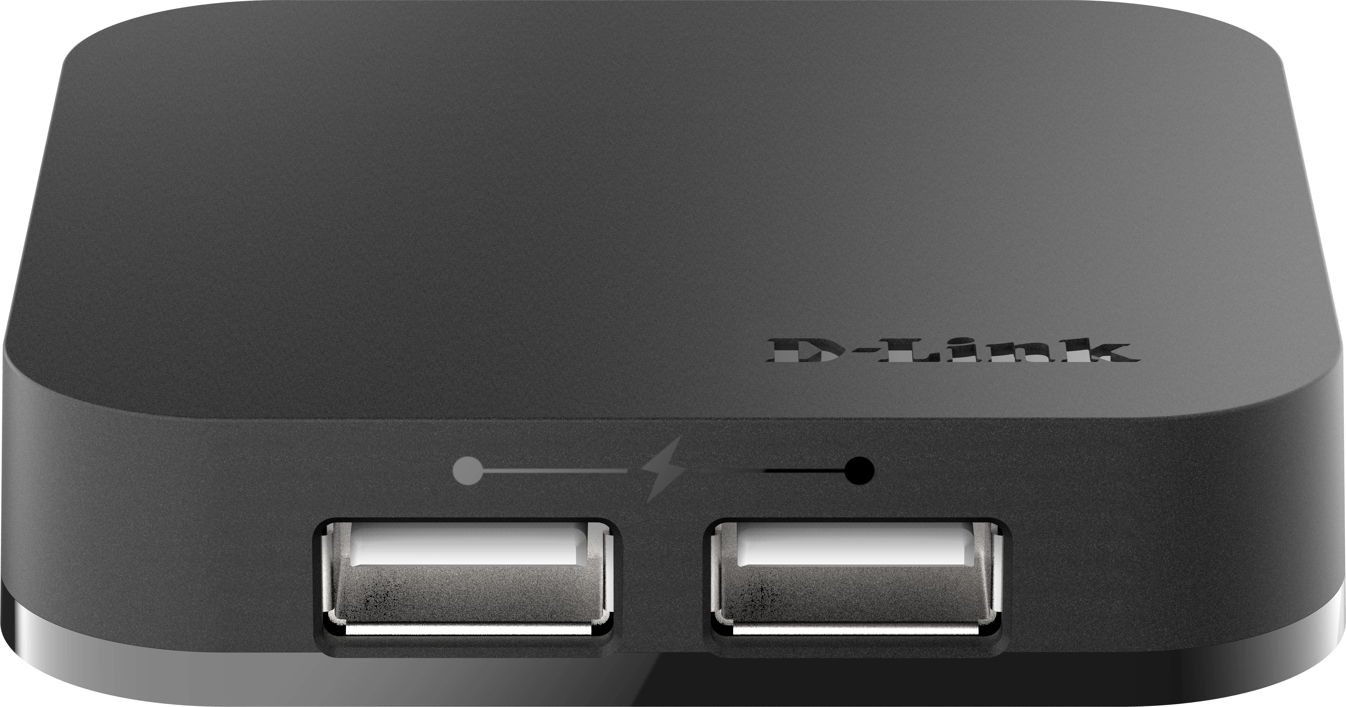 USB-хаб USB HUB 4-port USB 2.0 D-Link DUB-H4, Black — 4