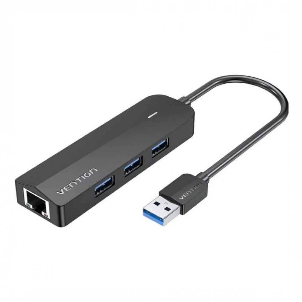 USB-хаб USB HUB 3-port USB 3.0 Vention CHNBB, Black