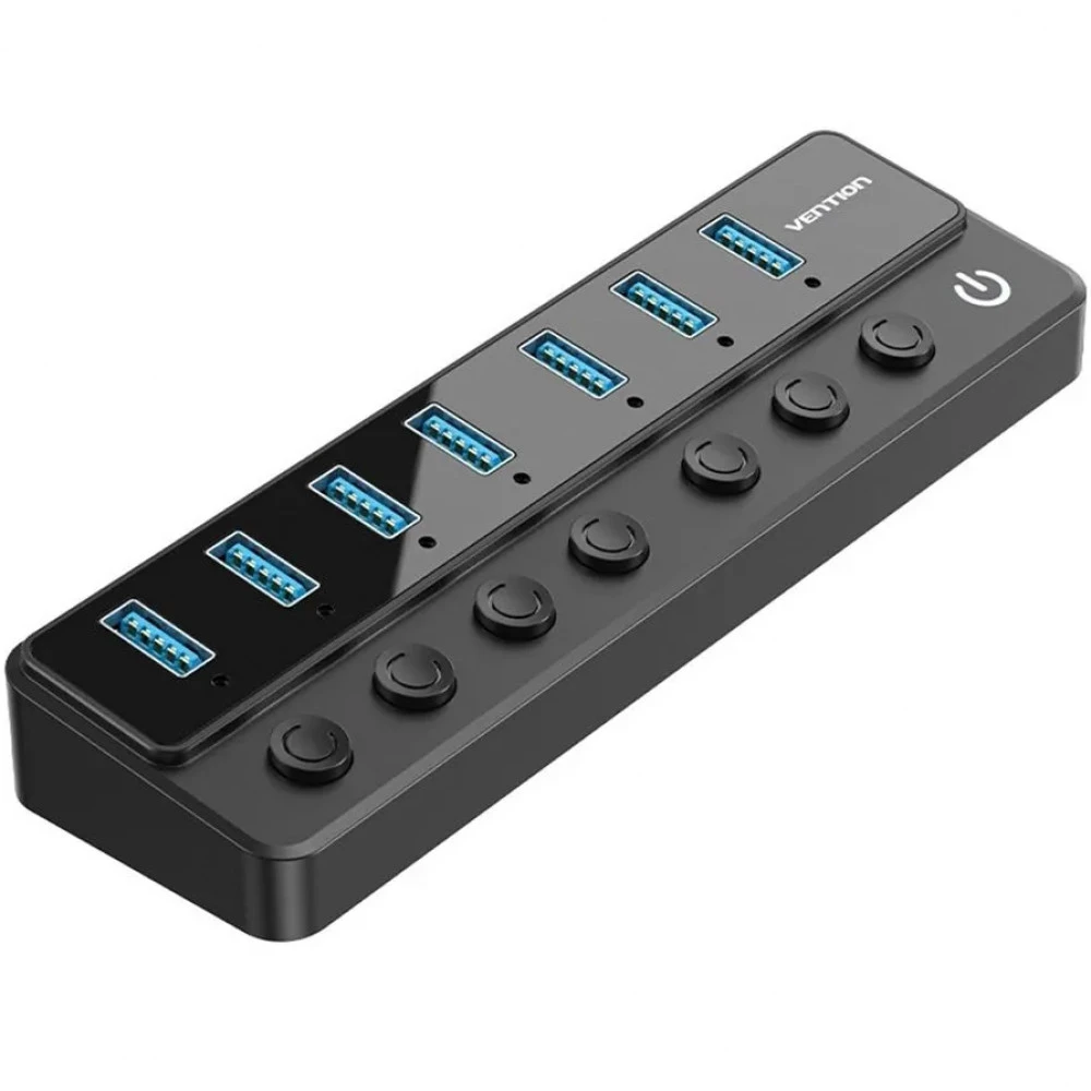 USB-хаб USB HUB 7-port USB 3.0 Vention CHXB0-EU, Black