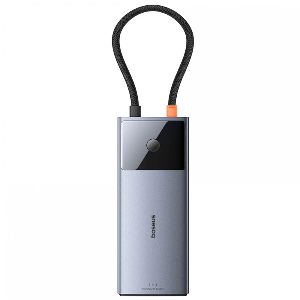 USB-хаб USB HUB 6-in-1 USB 3.2 Type-C Baseus Metal Gleam Series II BS-OH099, Gray