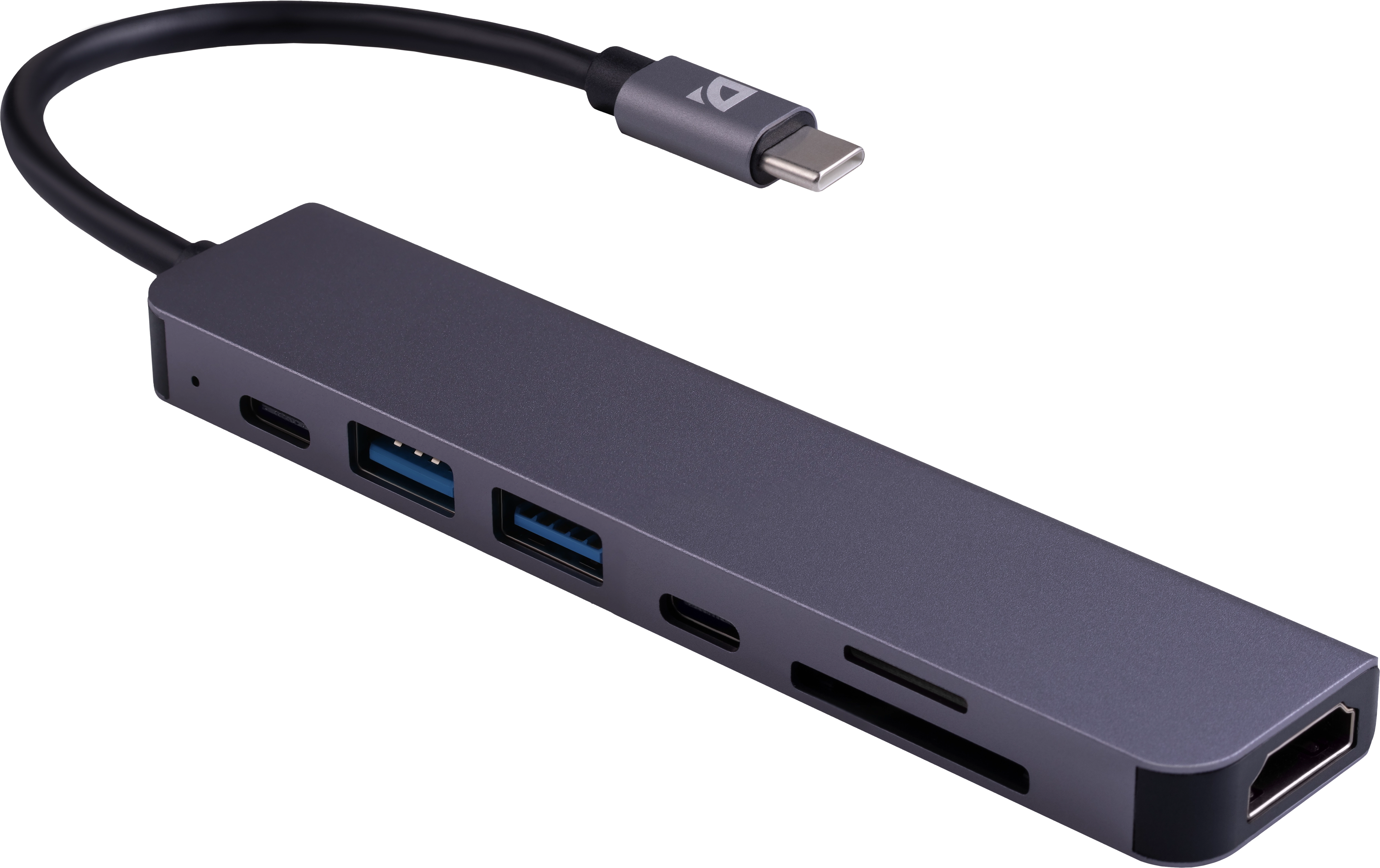 USB-хаб USB HUB 7-port USB 3.0 Type-C Defender HB-04, Gray