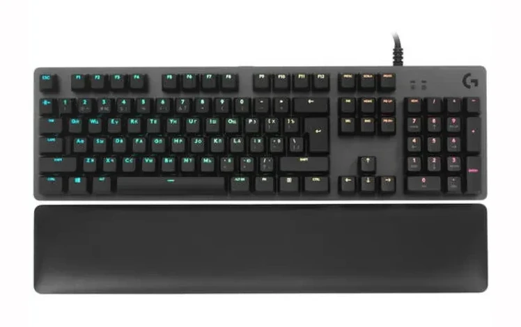 Клавиатура Logitech G513 CARBON, механическая, RGB, GX Brown, чёрная