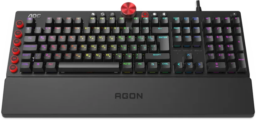 Игровая клавиатура AOC AGON AGK700, CHERRY MX Red, RGB — 2