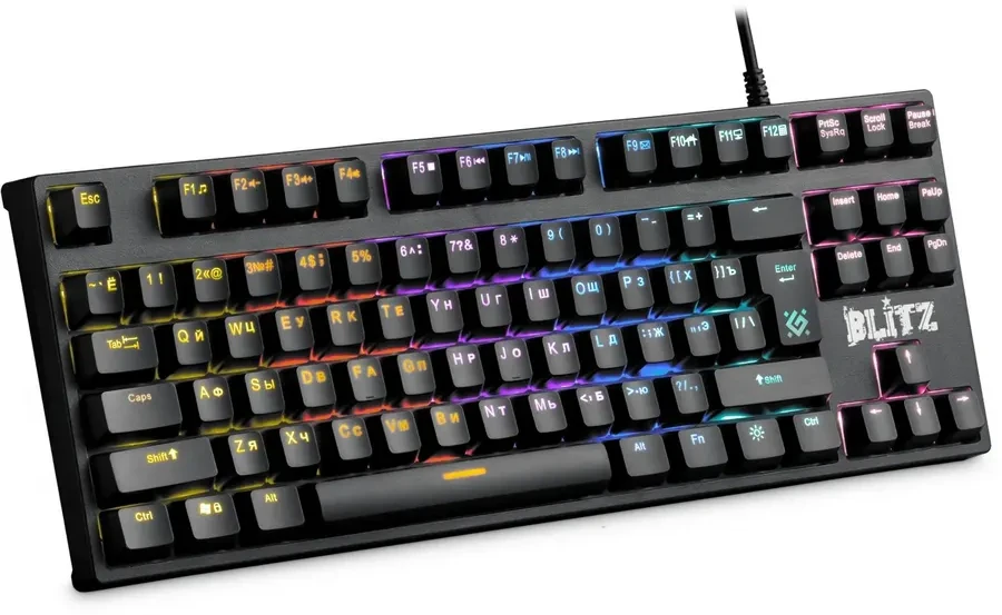 Игровая клавиатура Defender Blitz GK-240L, механическая, RGB — 3