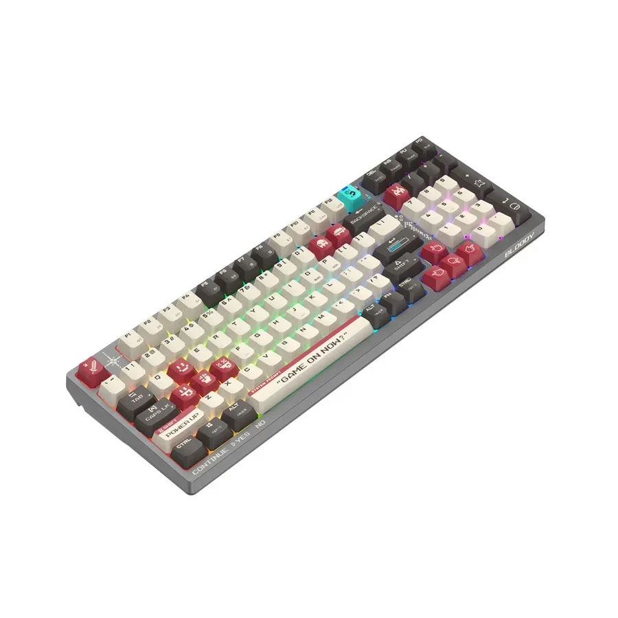 Игровая клавиатура Bloody WS98, механическая, красная — 2