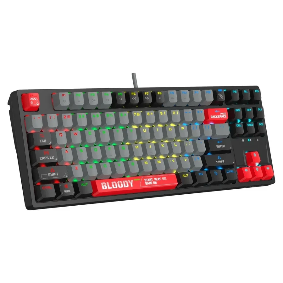Игровая клавиатура Bloody S87, красная — 2