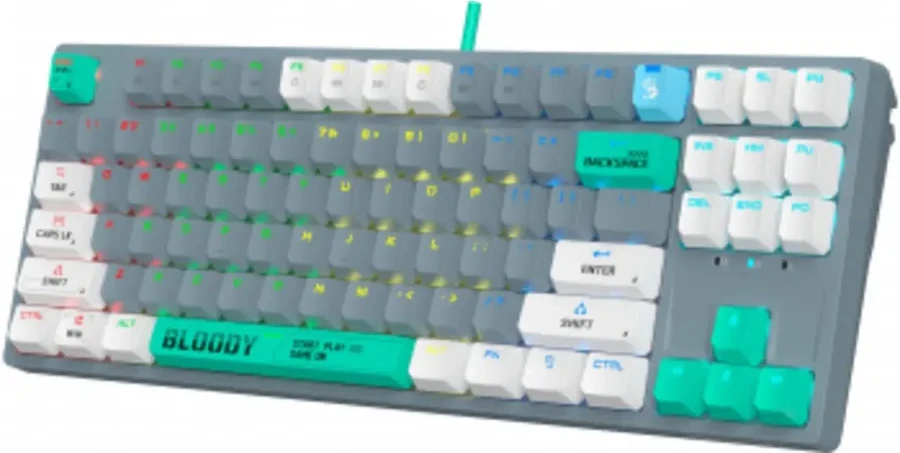 Игровая клавиатура Bloody S87, серая — 2
