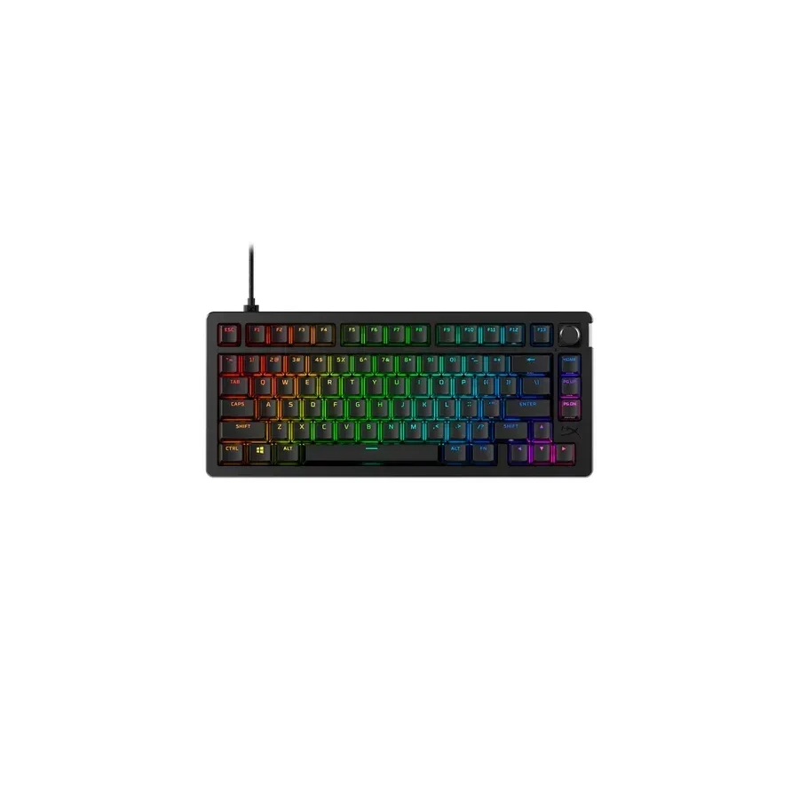 Игровая клавиатура HyperX Alloy Rise 75, механическая, HyperX Red switch, RGB, чёрный — 2