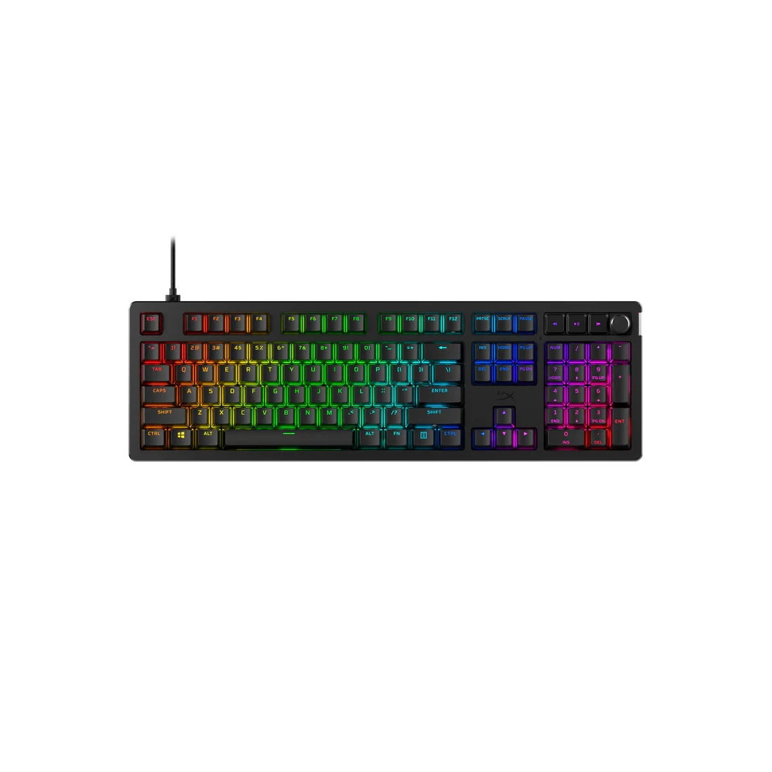 Игровая клавиатура HyperX Alloy Rise, механическая, HyperX Red switch, RGB, чёрный — 3