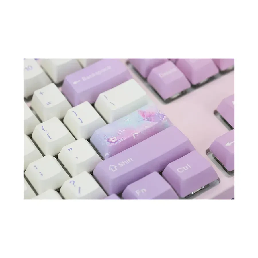 Механическая клавиатура Varmilo Dreams on Board VEM87, EC Sakura V2, белая, розовый — 2