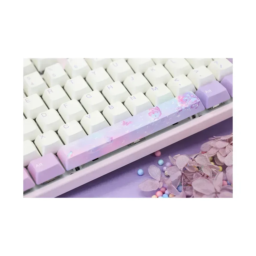 Механическая клавиатура Varmilo Dreams on Board VEM87, EC Sakura V2, белая, розовый — 3