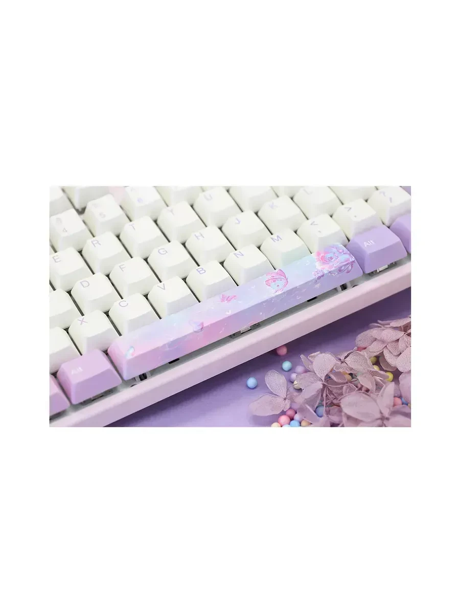 Механическая клавиатура Varmilo Dreams on Board VEM108, Varmilo EC V2 Sakura, белая, розовый — 3