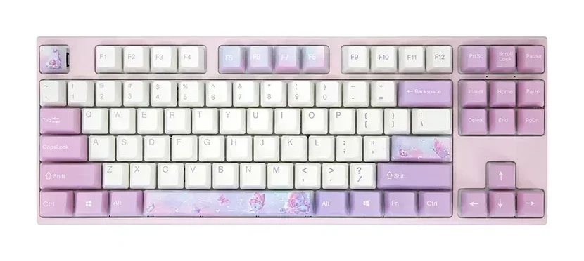 Механическая клавиатура Varmilo Dreams on Board VEM108, Varmilo EC V2 Rose, белая, розовый