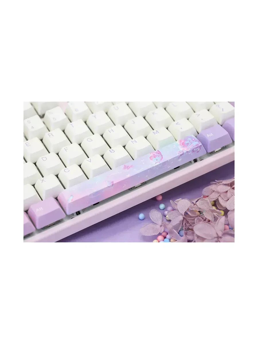Механическая клавиатура Varmilo Dreams on Board VEM108, Varmilo EC V2 Rose, белая, розовый — 3