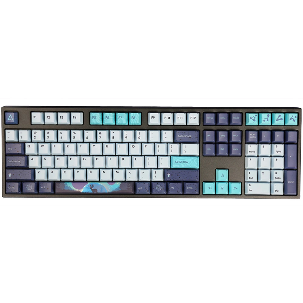 Механическая клавиатура Varmilo Aurora VEA108, Cherry MX Brown, белая, чёрный — 2