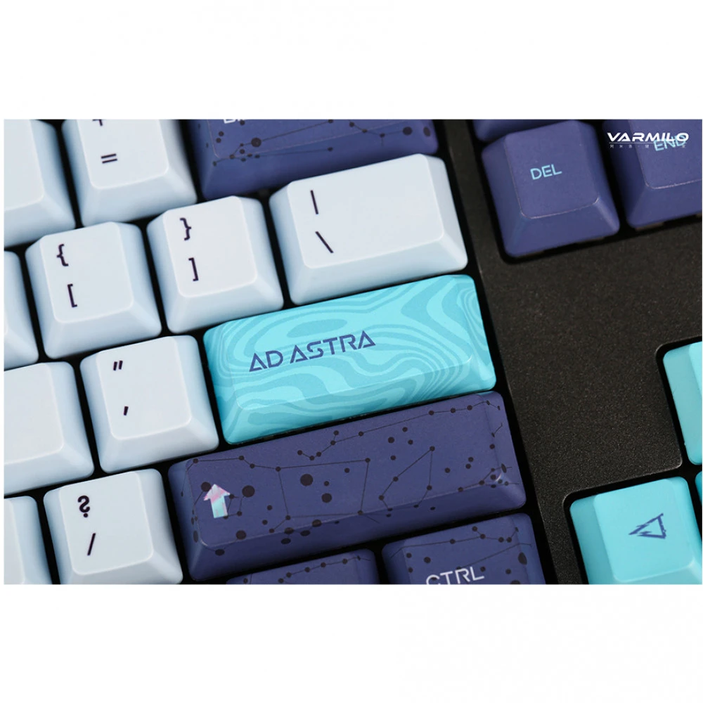 Механическая клавиатура Varmilo Aurora VEA108, Cherry MX Brown, белая, чёрный — 3