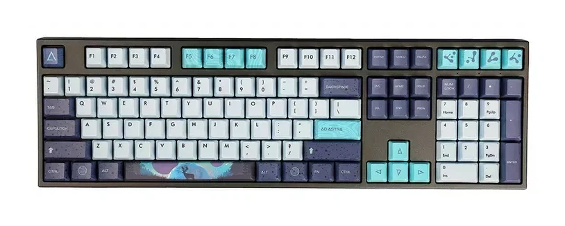 Механическая клавиатура Varmilo Aurora VEA108, Cherry MX Red, белая, чёрный
