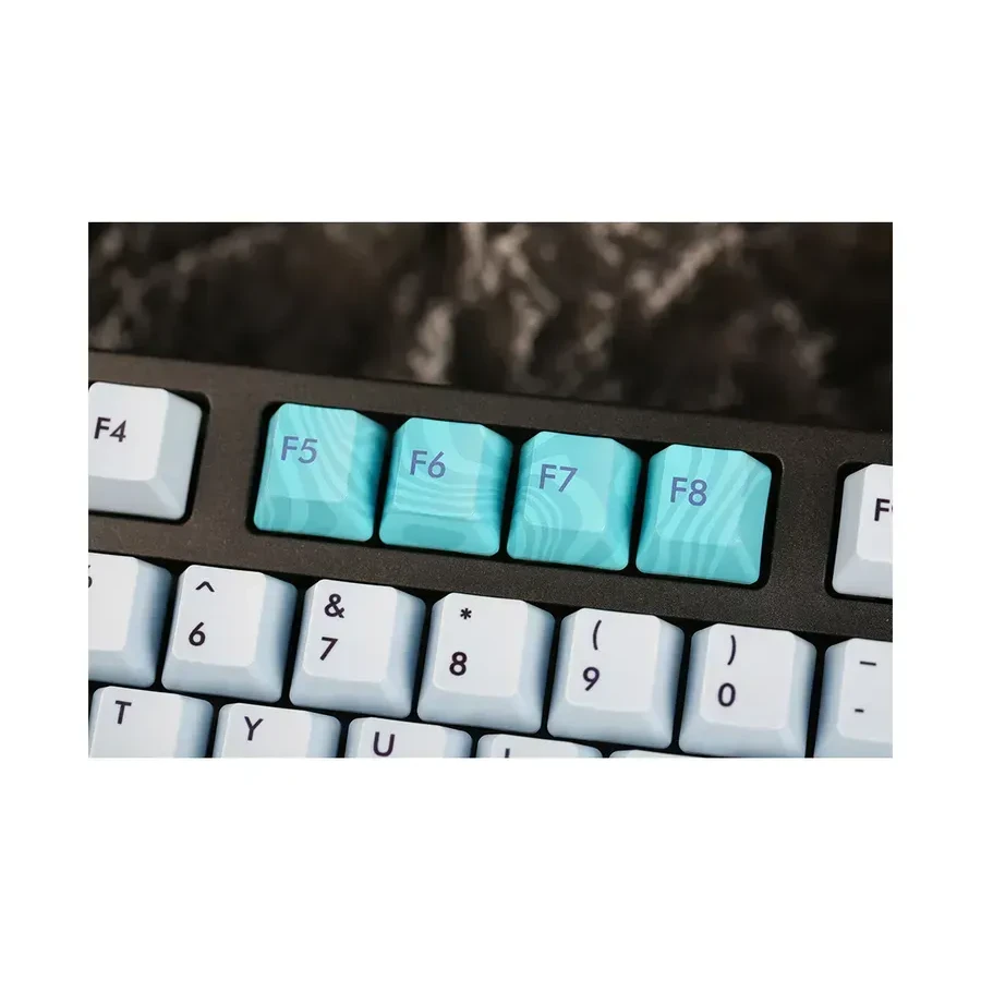 Механическая клавиатура Varmilo Aurora VEA108, Cherry MX Red, белая, чёрный — 2