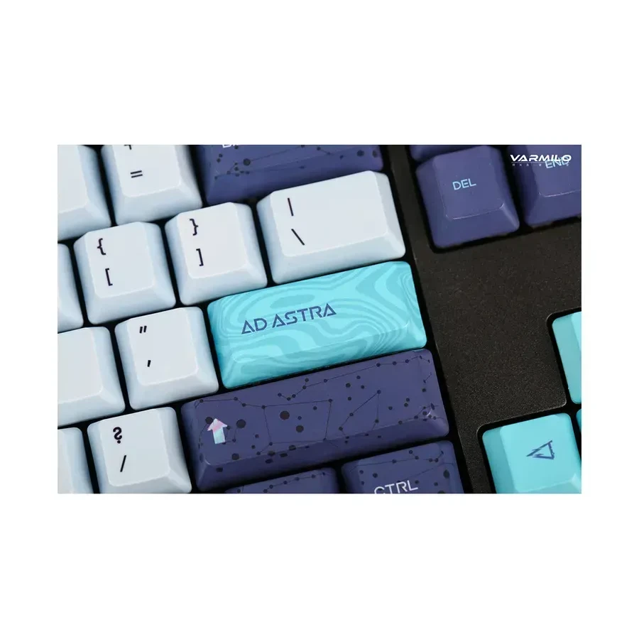 Механическая клавиатура Varmilo Aurora VEA108, Cherry MX Red, белая, чёрный — 3