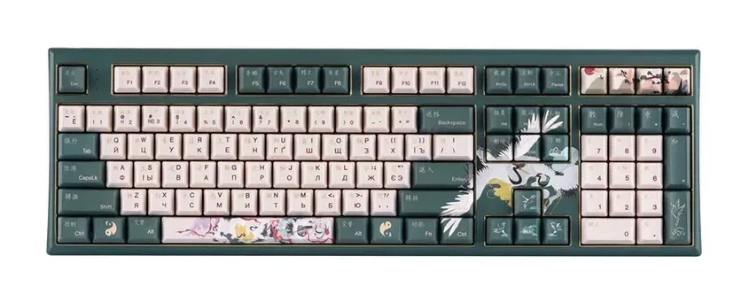 Механическая клавиатура Varmilo Aurora VEM108, Varmilo EC V2 Sakura, белая, чёрный