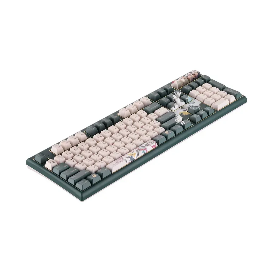 Механическая клавиатура Varmilo Aurora VEM108, Varmilo EC V2 Sakura, белая, чёрный — 2