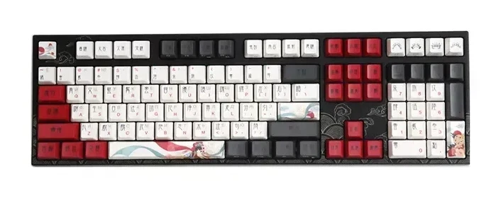 Механическая клавиатура Varmilo Beijing Opera VPG108, Cherry MX Silent Red, RGB, чёрный