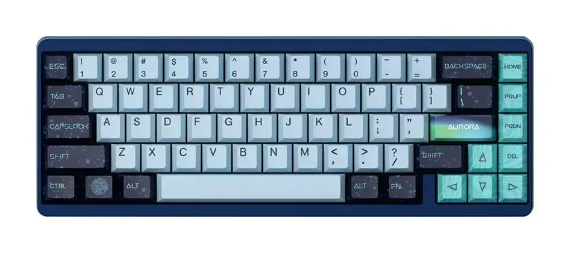 Магнитная клавиатура Varmilo Aurora Muse 65, Gateron Varmilo Magnet White, RGB, голубой