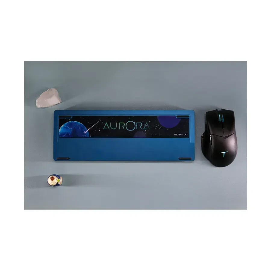 Магнитная клавиатура Varmilo Aurora Muse 65, Gateron Varmilo Magnet White, RGB, голубой — 2