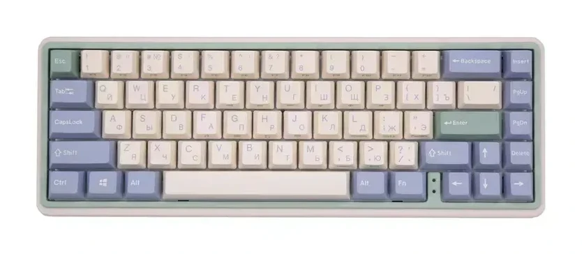 Механическая клавиатура Varmilo Eucalyptus VXT67, Cherry MX Brown, RGB, розовый